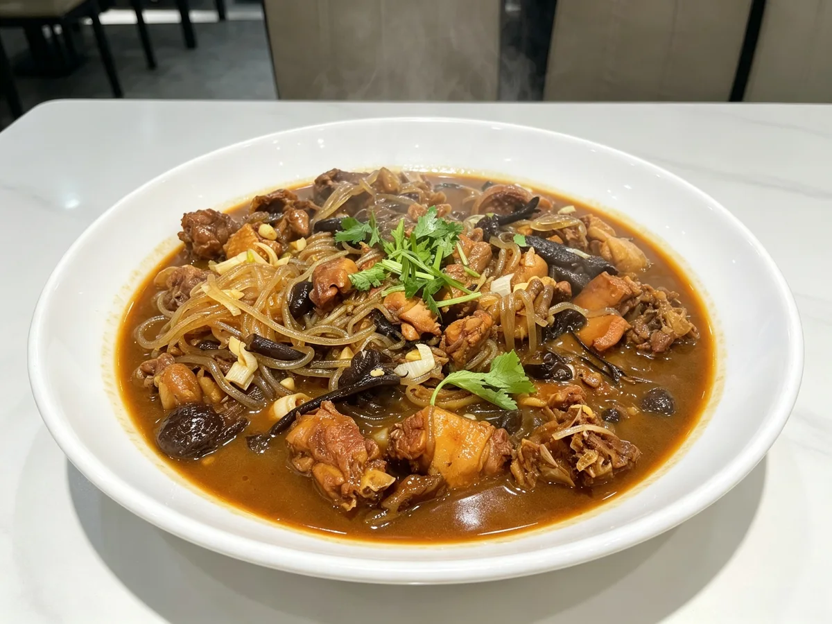 Northeastern chicken and mushroom stew
