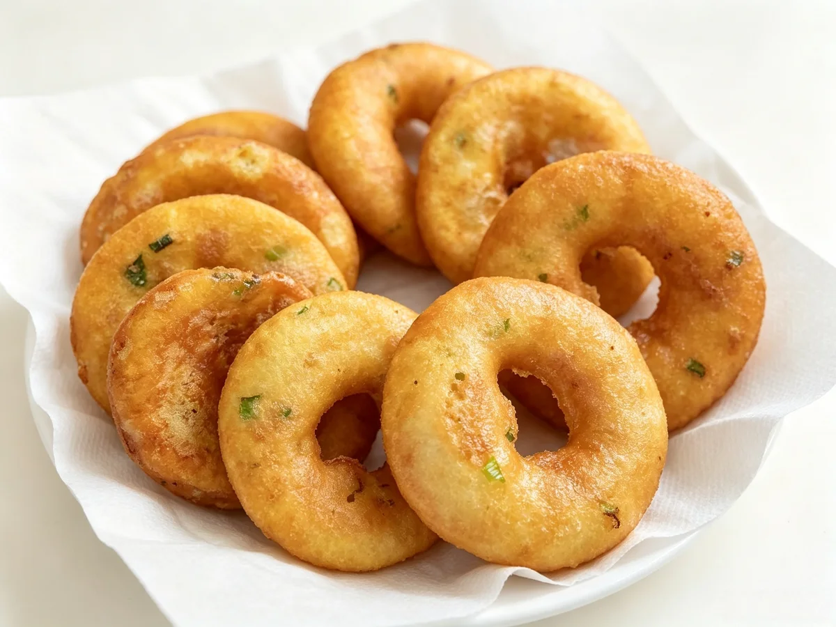 Golden ring-shaped Wuhan mianwo breakfast fritters