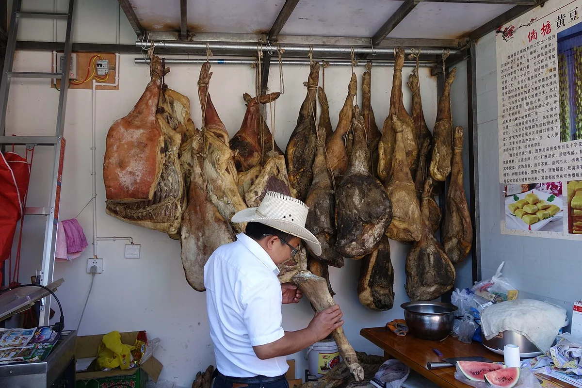 Sliced Xuanwei ham